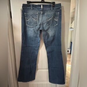 Ariat Women's Flare Jeans in Classic Blue